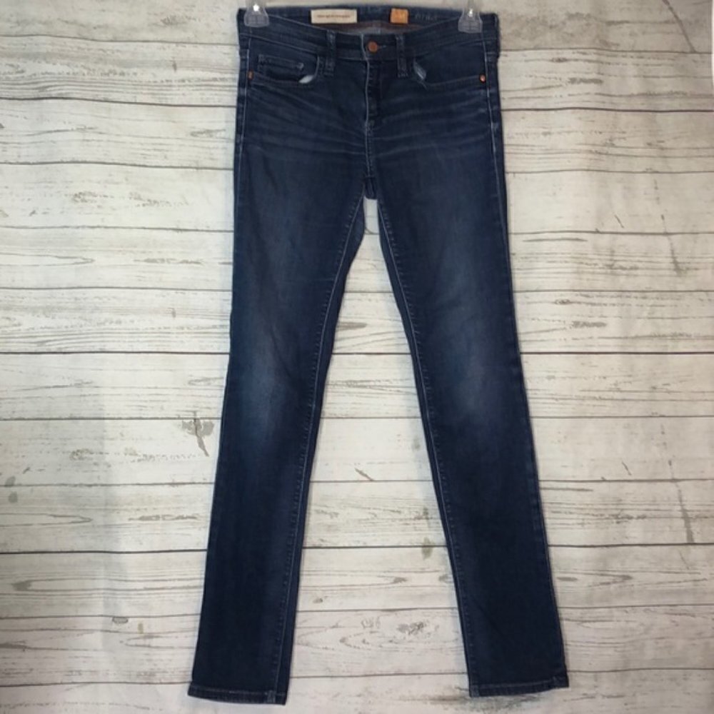 Pilcro & the Letterpress Skinny Jeans 28 Dark Wash Anthropologie